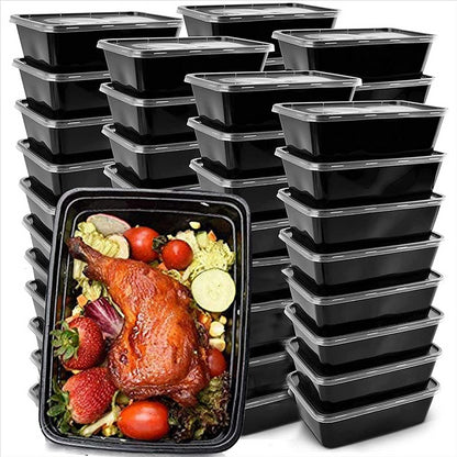 50-Pack Meal Prep Containers