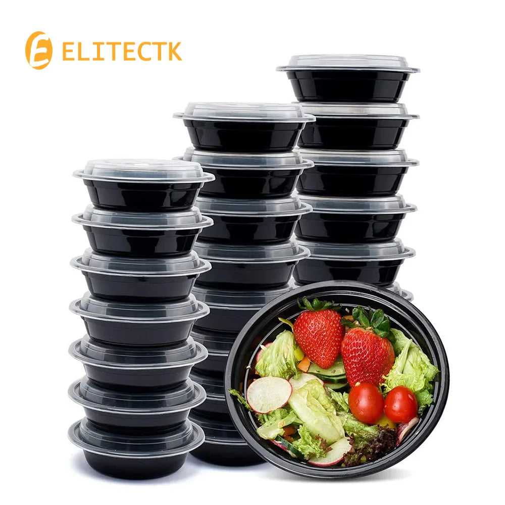 5 Pack Round Meal Prep Containers