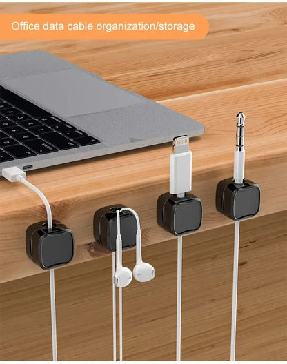 Desktop Organisation: Magnetic Cable Storage