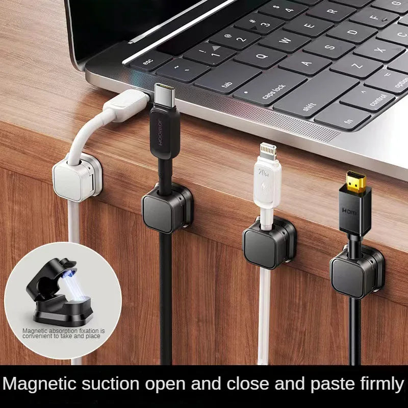 Desktop Organisation: Magnetic Cable Storage